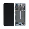 Samsung Galaxy S21 FE Skärm med LCD Display Original - Vit