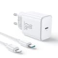 NEXTBATT 20W Fast Charger PD + 20W USB-C to Lightning cable, 1m - White