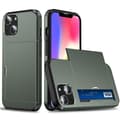 IPhone 15 case with a card holder - Green
