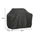 Waterproof BBQ Grills cover, 100 x 80 x 66 cm  - Black