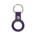 Pikkukuva 2 / 3: Airtag Case PU Leather Keychain - Dark Purple