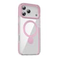 Magsafe Case for iPhone 17 Pro Max - Transparent pink with ring stand