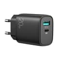 SiGN Fast Charger USB & USB-C, PD & Q.C3.0, 3.5A, 20W - Black