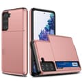 Samsung Galaxy S21 Case with Card holder - Rosegold