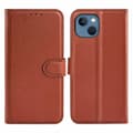 iPhone 15 Plus Plånboksfodral med stativ - Brun