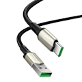 Miniatyrbild 1 av 4: Baseus Cafule Snabbladdningskabel VOOC 30W 5A USB-C 1 m - Svart