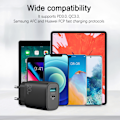 Miniatyrbild 4 av 4: SiGN Snabbladdare USB & USB-C, PD & Q.C3.0, 3.5A, 20W - Svart