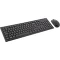 Deltaco wireless keyboard and mouse, Nordic layout - black
