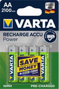 VARTA Recharge Accu Power AA battery 2100 mAh, 4-pack