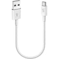 SiGN USB-C Cable for Fast Charging 2.4A, 0.25m - White