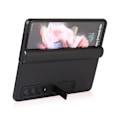 Miniatyrbild 3 av 4: Samsung Galaxy Z Fold 3 Mobilskal Fodral Läder - Svart
