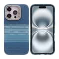 Magsafe Case and Stand for iPhone 16 Pro - Striped Blue