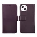 iPhone 14 Plånboksfodral Läder Rvelon - Lila