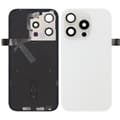 iPhone 15 Pro Baksida Glas med tejp Original - Titanvit Svart