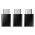Miniatyrbild 2 av 5: Samsung Adapter 3-pack USB-C till Micro-USB - Svart