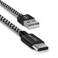 SiGN Skin USB-C Cable 2.1A, 1.5m - Black/White