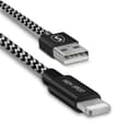 SiGN Skin Lightning Cable 2.1A, 1.5m - Black/White