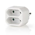 Electrical Outlet Splitter Type F CEE 7/7, 250 V AC 50 Hz, 1100W - White