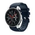 Silicone Watch Strap Twill Texture for Samsung Galaxy Watch 46 mm - Dark Blue