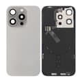 iPhone 15 Pro Baksida Glas med tejp Original - Naturligtitan Svart