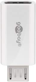 Goobay Micro-USB till USB-C OTG adapter - White