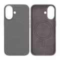 Silicone Mobile Case for iPhone 16 - Gray with Camera Protection