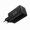 SiGN GaN Ultra 65W 2xUSB-C & 1xUSB-A Fast Charger - Black