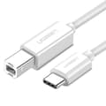 Ugreen USB-C to USB-B 2.0 Printer cable 1.5m - White