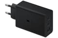 Samsung Trio Snabbladdare, 65W, USB-A, 2x USB-C - Svart - Original Svart
