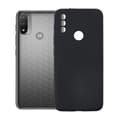 Motorola Moto E20 Silikonskal med Kameraskydd - Svart