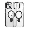 Skal Magsafe till iPhone 13 och 14 - Transparent svart med ringstativ