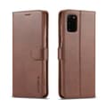 LC. IMEEKE Wallet Cover for Samsung Galaxy A41 - Brown