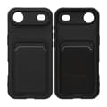 Silicone Mobile Case with Card Holder for iPhone 17 Air - Black