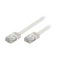 DELTACO Flat 20m, Network cable, white