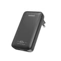 Dudao GaN Travel Wall Charger Ultra-Thin 65W USB-A/USB-C PD/EU/US - Black