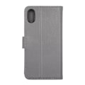 Miniatyrbild 1 av 5: iPhone X/XS Plånboksfodral Läder med Stativ - Grå