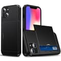 IPhone 15 Plus case with a card holder - Black