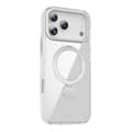 Skal Magsafe till iPhone 17 Pro/18 Pro - Transparent vit med ringstativ