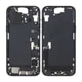 Middle frame with small parts for iPhone 15 Plus - Black OEM