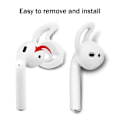 Miniatyrbild 4 av 4: Silikon-earhooks för Apple AirPods - Vit