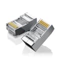 Ugreen 10x Plug ends for RJ45 8P8C (UTP Cat6 / Cat5 / Cat5e)  - Silver