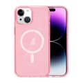 iPhone 15 Mobilskal Glitter Magsafe - Rosa