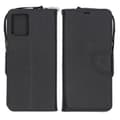 Flip Stand Leather Wallet Case For Motorola Moto G23 Black