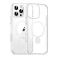Skal Magsafe till iPhone 16 Pro - Transparent vit med ringstativ