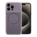 Magnetic Mesh Cooling Phone Case For iPhone 14 Pro Max Pink