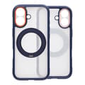 Clear Glow 360-degree Rotating MagSafe Stand Case For iPhone 17 Blue