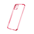 Miniatyrbild 1 av 3: iPhone 12 Pro Max Tunn Transparent Ram Skal Hög kvalité - Röd