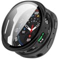 Samsung Galaxy Watch9 44mm Watch Case with Glass Screen Protector - Black
