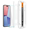 Spigen iPhone 15 Glas.Tr "Ez Fit" Screen Protector Tempered Glass - Clear