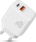 SiGN GaN Quick Charger USB & USB-C, PD & Q.C3.0, 3A, 20W - White